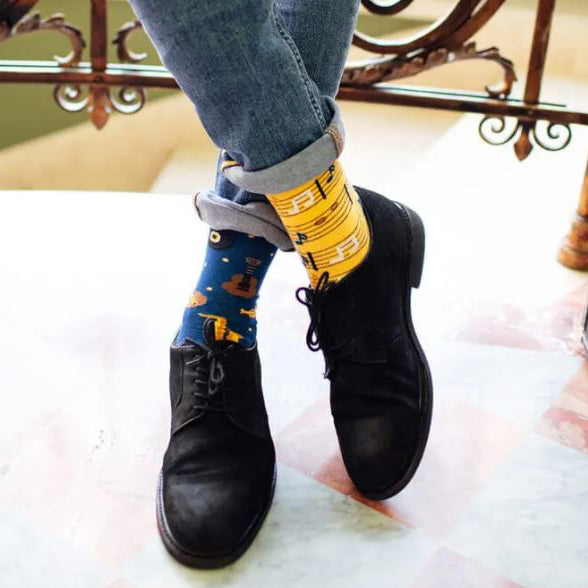 
                      
                        Many Mornings Cotton MisMatch Music Notes Unisex Socks
                      
                    