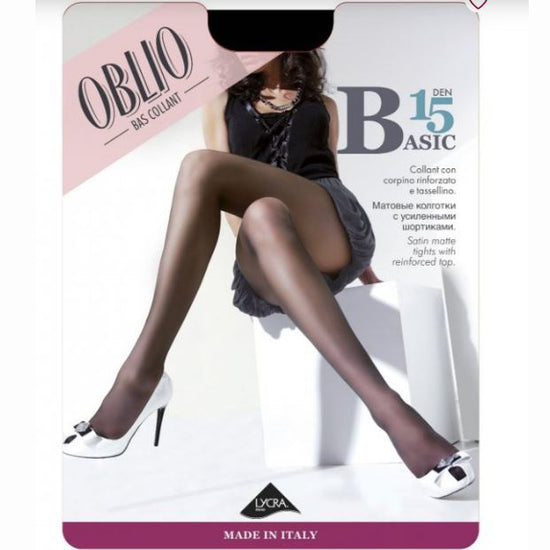 Oblio Basic 15 Sheer Satin Plus Size Matte Tights