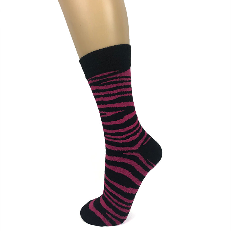 Women's Cotton Blend Multi Zebra Ankle Socks - Leggsbeautiful