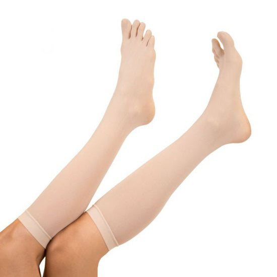 TOETOE Plain Nylon Five Toe Knee High Socks