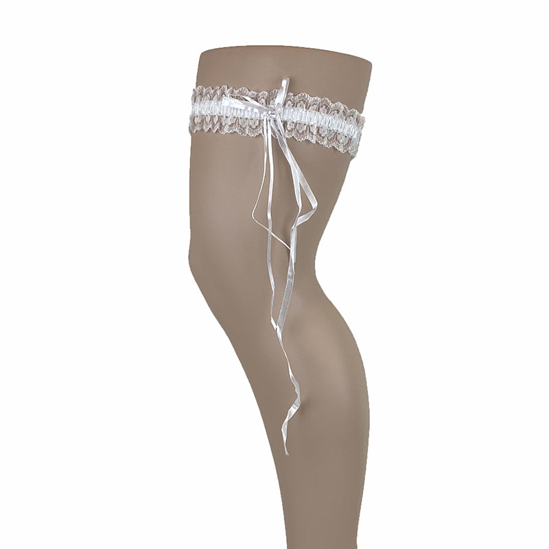 Plus Size Stretch Lace Garter With Diamante