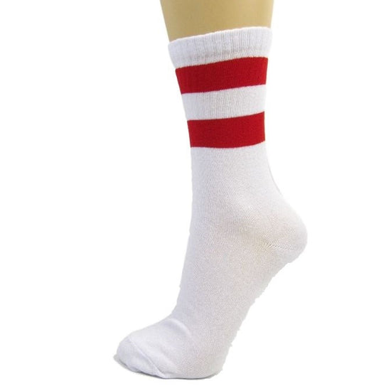 Two Stripe Athletic Style Ankle Socks - Leggsbeautiful