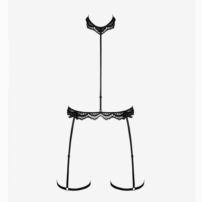 Promees Rosita Lace Garter Belt Harness