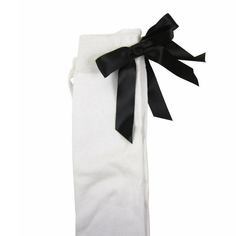 
                      
                        Cotton Blend Over The Knee Socks With Bow - Leggsbeautiful
                      
                    