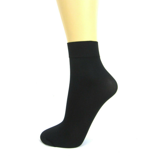 Silky Soft Opaque 40 Denier Ankle Highs 3 Pair Pack - Leggsbeautiful