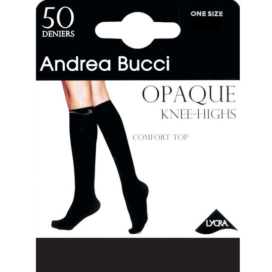 Andrea Bucci 50 Denier Comfort Top Knee High - Leggsbeautiful