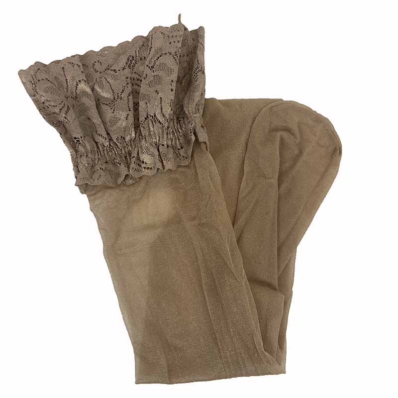 Silky 15 Denier Glossy Lace Top Stockings