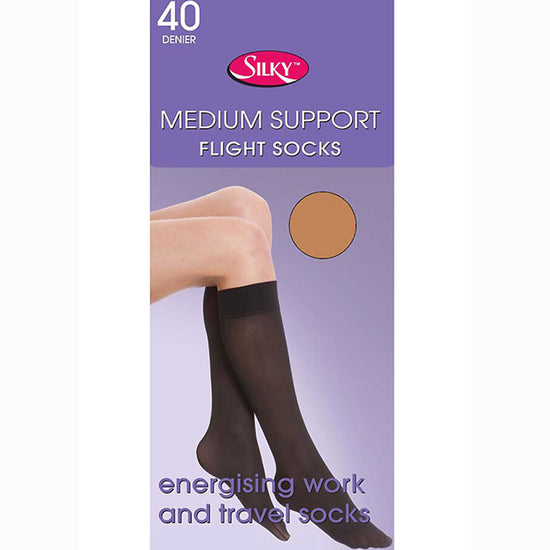 Silky 40 Denier Medium Support Flight Socks