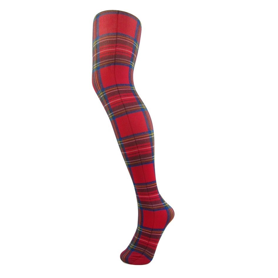 70 Denier Opaque Tartan Print Tights [Colours Available] - Leggsbeautiful