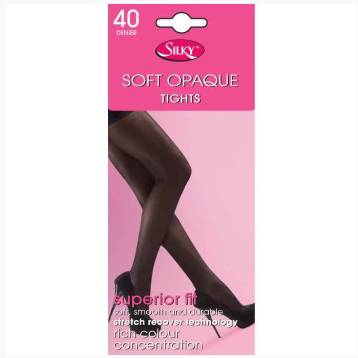 Load image into Gallery viewer, Silky Super Soft Opaque 40 Denier Tights - Leggsbeautiful
