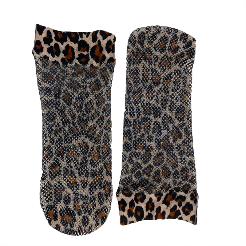 
                      
                        Pamela Mann Fishnet Leopard Print Ankle Socks
                      
                    