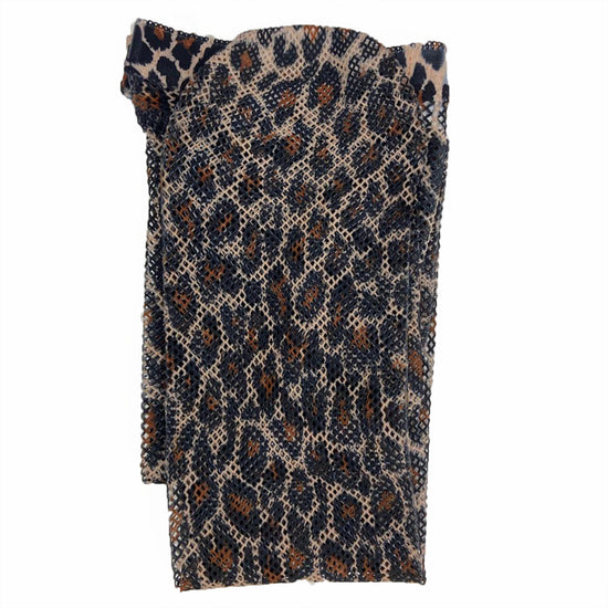 Pamela Mann Leopard Print Fishnet Tights