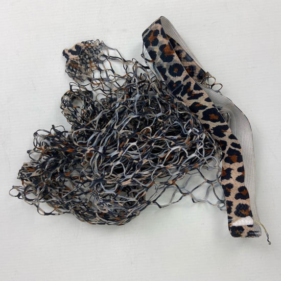 Pamela Mann Extra Large Net Leopard Print Fishnet Tights