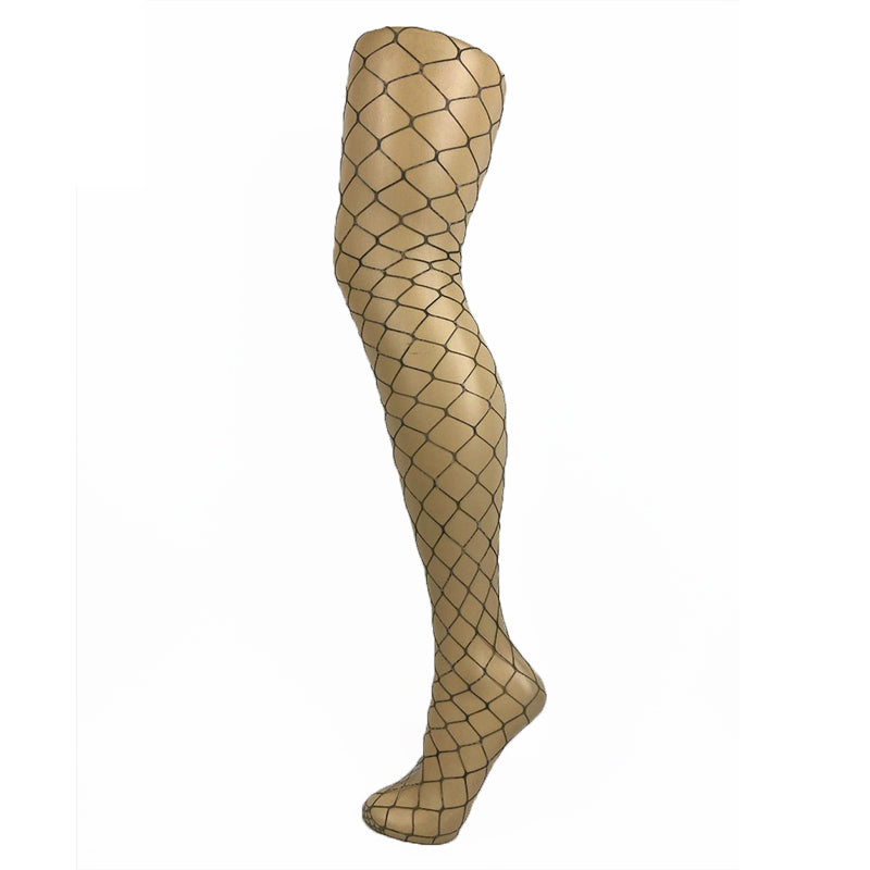 Pamela Mann Extra Large Net Camouflage Print Fishnet Tights