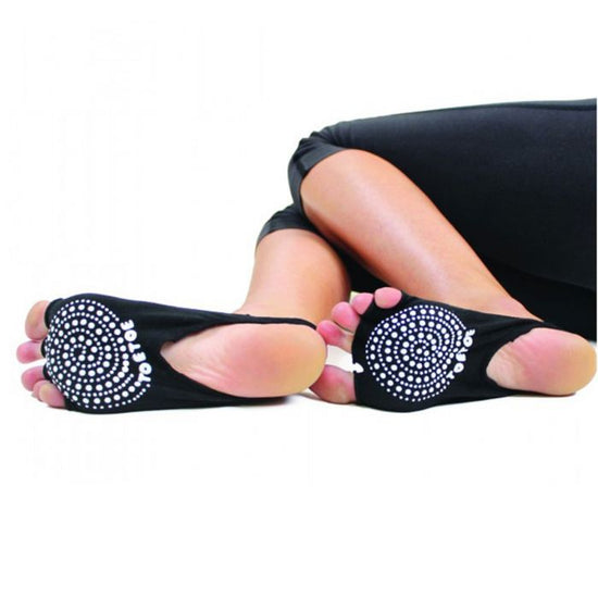 TOETOE Unisex Toeless Non Slip Sling Back Yoga Socks