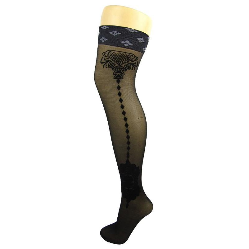 Leggsbeautiful 20 Denier Soft Shine Vintage Crest Stockings - Leggsbeautiful
