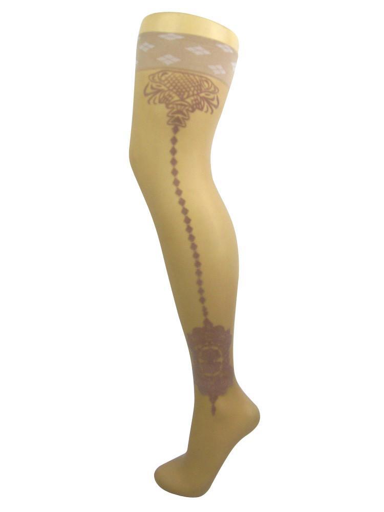 Leggsbeautiful 20 Denier Soft Shine Vintage Crest Stockings - Leggsbeautiful